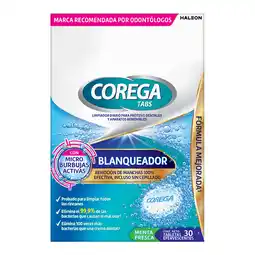 Farmacias YZA COREGA BLANQUEADOR TABLETAS LIM 30 TABS oferta