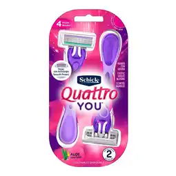 Farmacias YZA Schick Rastrillos Quattro You Fem 2Pz oferta