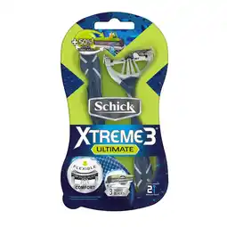 Farmacias YZA Schick Xtreme3 Ultimate Rastrill 2 Pzas oferta