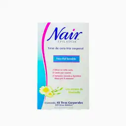 Farmacias YZA Tiras de Cera Fría Nair 20 Sbs oferta