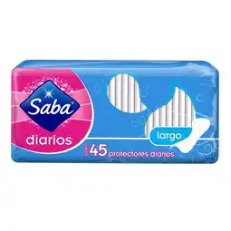 Farmacias YZA Saba Protectores Diarios Tradicional Largo 45 Unidades oferta