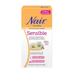 Farmacias YZA Nair Tiras Corporales Sensible 40 Pzas oferta