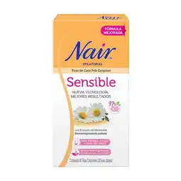 Farmacias YZA Nair Tiras Corporales Sensible 40 Pzas oferta