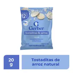 Farmacias YZA Gerber Tostaditas De Arroz 20G oferta