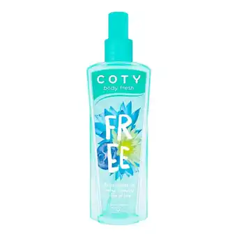 Farmacias YZA Coty Fragancia Corporal Free 236Ml oferta