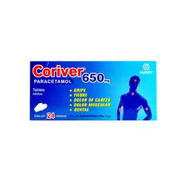 Farmacias YZA Gen Coriver 650Mg 24 Tabs oferta