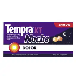 Farmacias YZA Tempra XT Noche de 12 piezas oferta