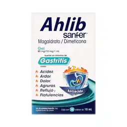 Farmacias YZA Ahlib Gel 80Mg/10Mg/1Ml 10 Sobres oferta
