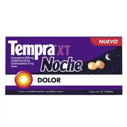 Farmacias YZA Tempra XT Noche de 24 piezas oferta