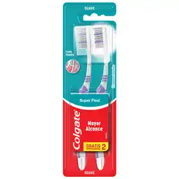 Farmacias YZA COLGATE CEPILLO SUPER FLEXI 2PZ oferta