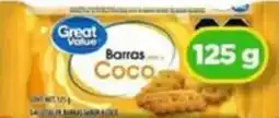 Bodega Aurrerá Great Value barras coco oferta