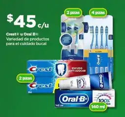 Bodega Aurrerá Crest o Oral-B variedad de productos para el cuidado buccal oferta