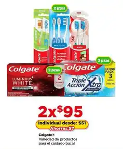Bodega Aurrerá Colgate variedad de productos para el cuidado bucal oferta