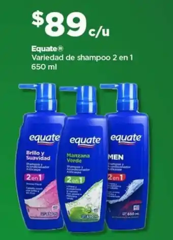 Equate shampoo 2 en 1