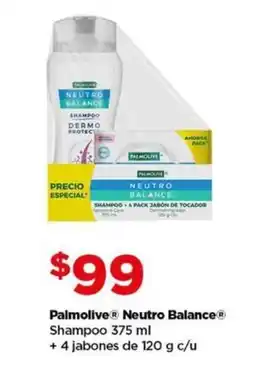 Bodega Aurrerá Palmolive Neutro Balance shampoo + jabones oferta