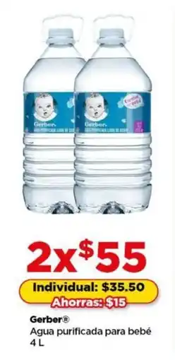 Bodega Aurrerá Gerber agua purificada para bebé oferta
