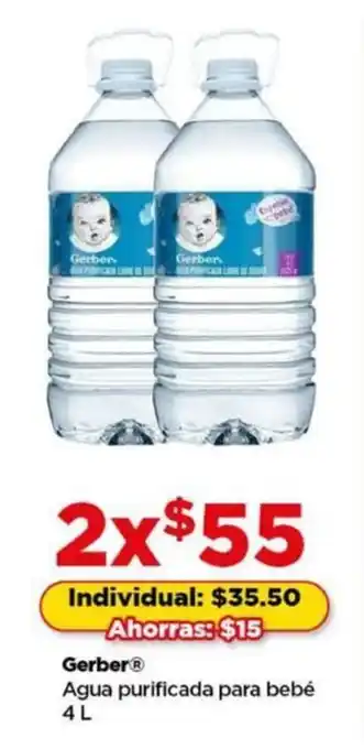 Gerber agua purificada para bebé