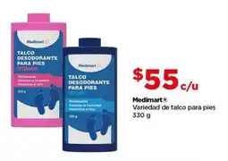 Bodega Aurrerá Medimart talco para pies oferta
