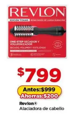 Bodega Aurrerá Revlon alaciadora de cabello oferta