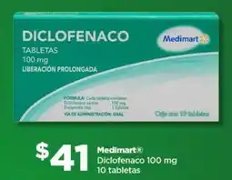 Bodega Aurrerá Medimart diclofenaco 100 mg oferta