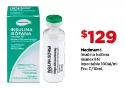 Bodega Aurrerá Medimart insulina isófana insulex N oferta