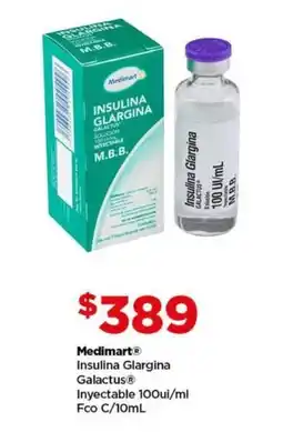 Bodega Aurrerá Medimart insulina glargina oferta