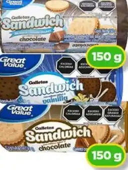 Bodega Aurrerá Great Value galletas chocolate/vainilla oferta