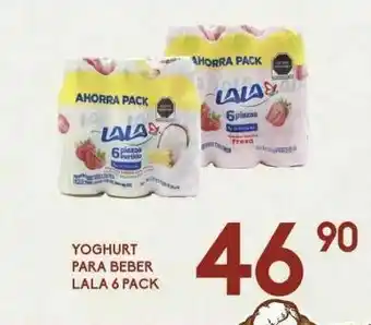 Alsuper Yoghurt para beber 6 pack lala oferta