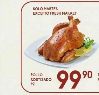 Alsuper Pollo rostizado pz oferta