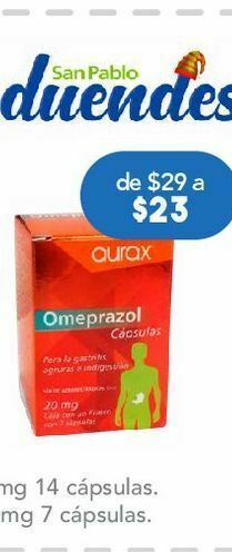 Farmacia San Pablo Omeprazol cap 20mg c/7 vitafast oferta