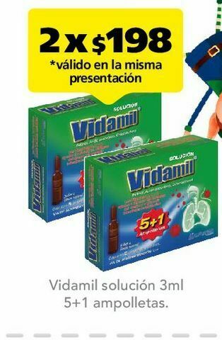 Vidamil sol 3ml caj c/5+1
