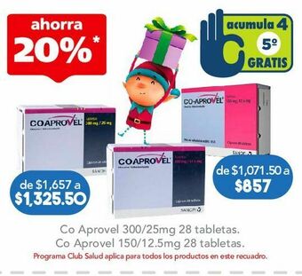Co aprovel tab 150/12.5mg caj c/28