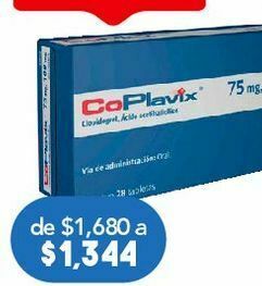 Farmacia San Pablo Coplavix tab 75mg caj c/28 oferta