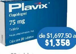 Plavix tab 75mg caj c/28