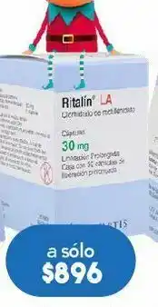 Farmacia San Pablo Ritalin la cap 30mg caj c/30 oferta