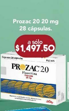 Prozac 20 cap 20mg caj c/28