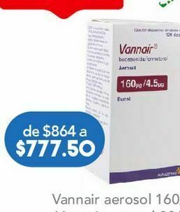 Farmacia San Pablo Vannair aer 160/4.5 mcg caj c/120d oferta