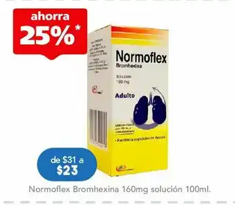 Farmacia San Pablo Bromhexina sol 160mg c/100 normoflex oferta