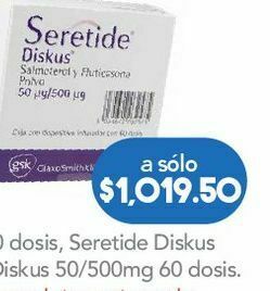 Farmacia San Pablo Seretide diskus pol 50/500 mg caj c/60d oferta