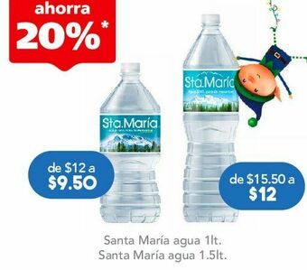 Farmacia San Pablo Santa maria agua btl c/1.5lt oferta