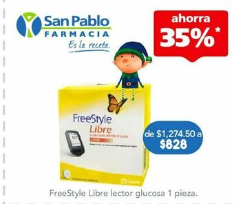 Farmacia San Pablo Freestyle lector glucosa libre c/1pza oferta
