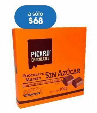 Farmacia San Pablo Picard chocolate sin azucar c/100gr oferta