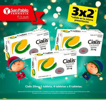 Farmacia San Pablo Cialis tab 20mg caj c/8 oferta