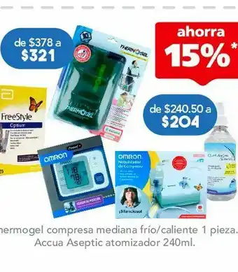 Accua aseptic atomizador btl c/240ml