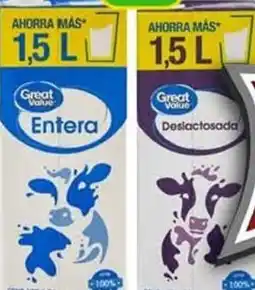Bodega Aurrerá Great Value leche entera oferta