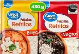 Bodega Aurrerá Great Value frijoles refritos oferta