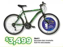 Bodega Aurrerá Next bicicleta tipo montaña R29 18 velocidades oferta