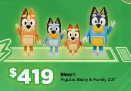 Bodega Aurrerá Bluey figuras bluey & family 2.5" oferta