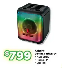 Bodega Aurrerá Kaiser Bocina portátil 8" oferta