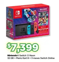 Bodega Aurrerá Nintendo Switch 1.1 Neon oferta